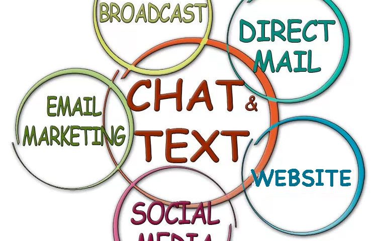 Link all marketing channels with live chat and text messaging