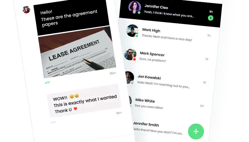 chat to SMS text messaging services